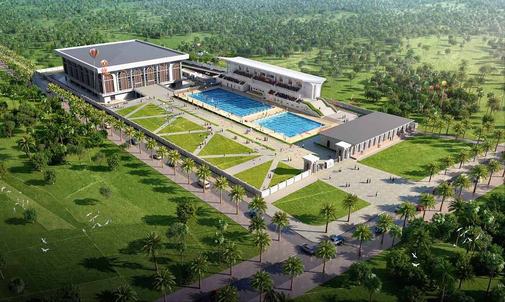 China-aid Construction of Sports Stadium and Swimming Center in Comoros